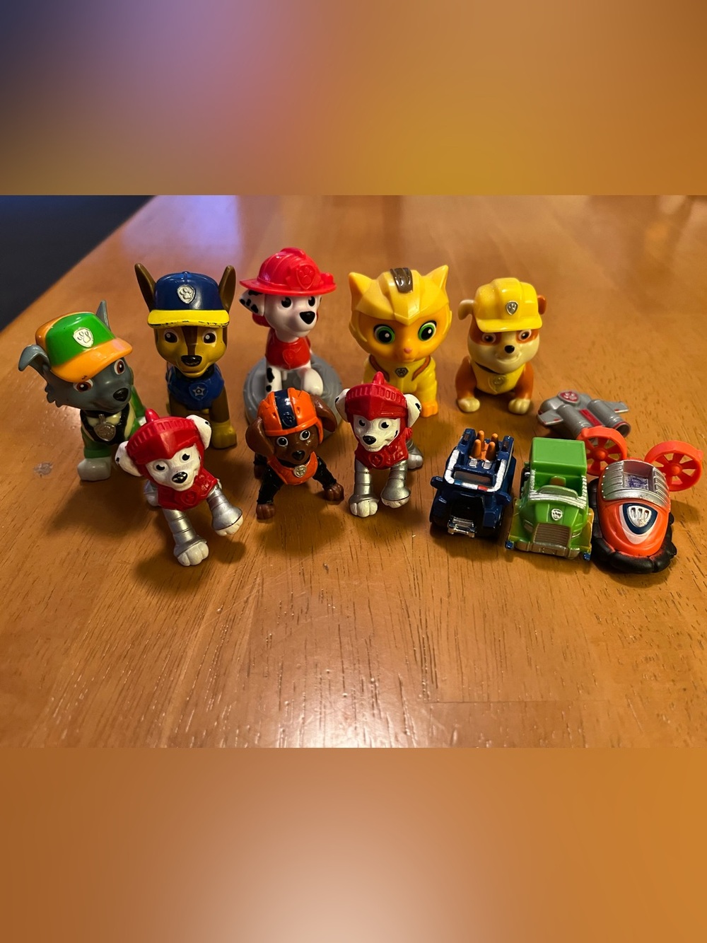 Paw Patrol Mini Figures Pack - Yellow, Red, Blue, Orange, Green